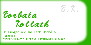 borbala kollath business card
